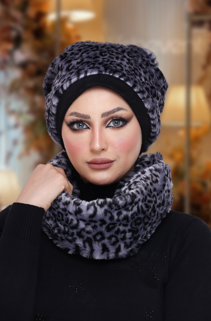 IceCap  & Scarf IceCap  Fur - Smile Turbans - 986